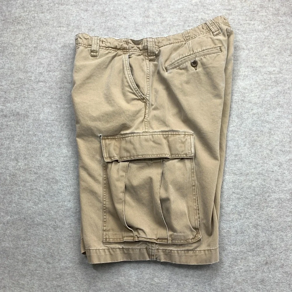 Vintage Polo Jeans Co Ralph Lauren Shorts 36 Khaki Cargo Baggy Y2K Grunge Skater